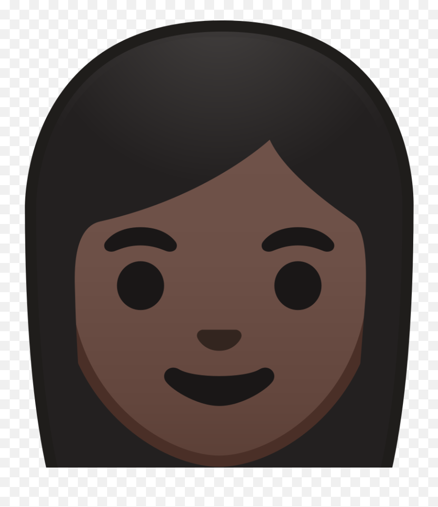 Woman Dark Skin Tone Icon - Brown Woman Emoji Google Phone Png,Female Emoji Faces