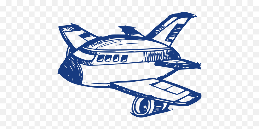 Vector Sketch Of An Airplane - Airplane Ww2 Sketch Clip Art Emoji,Engine Emoji
