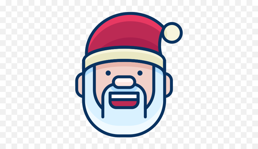 Happy Smiley Smile Emoticon Santa Emoji Icon - Icon,Santa Emoji