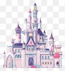 Disney Disneyworld Disneyland Castle - Cinderella Castle Emoji,Disney ...