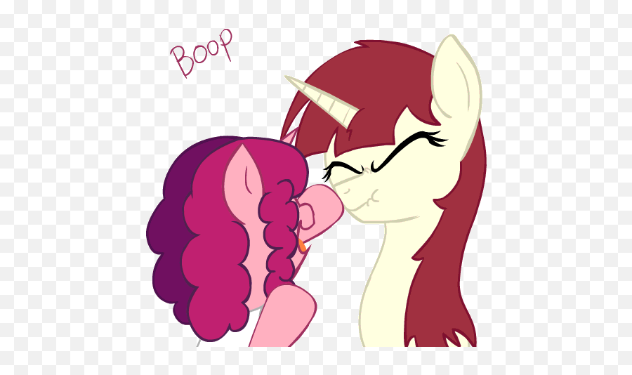 Top Red Hair Stickers For Android Ios - Mlp Booping Intensifies Emoji,Scrunchy Face Emoji