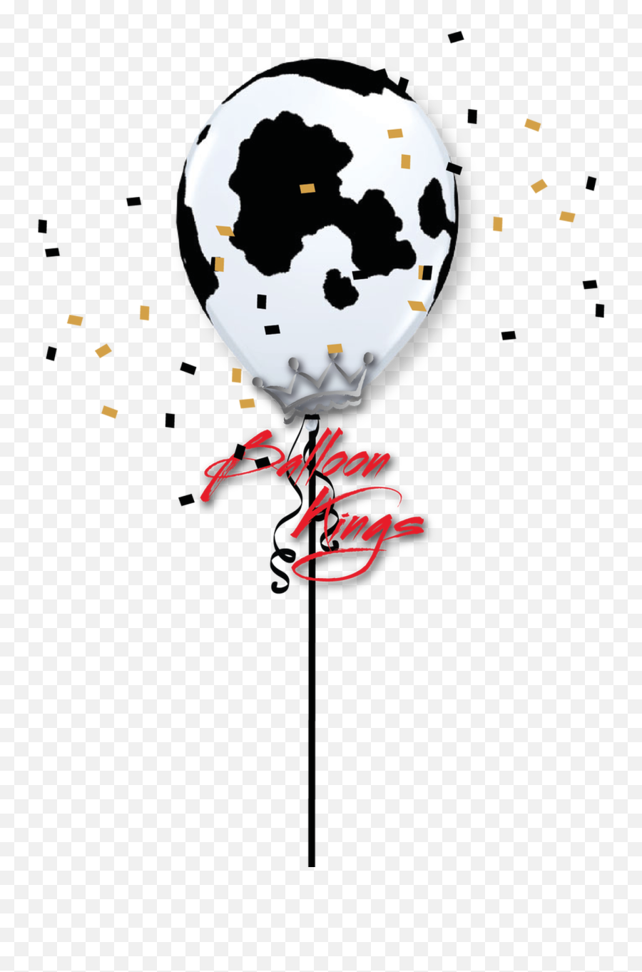 11in Cow Printed - Balloon Emoji,Cow Emoji Text