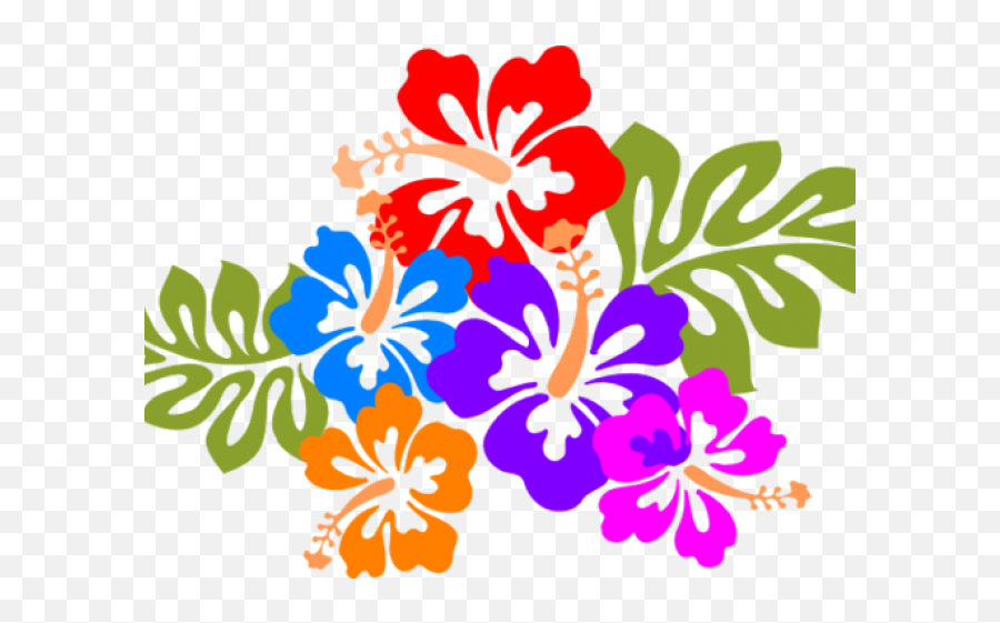 Hawaii Clipart Luau - Transparent Hawaiian Flowers Clip Art Emoji,Hawaii Emoji