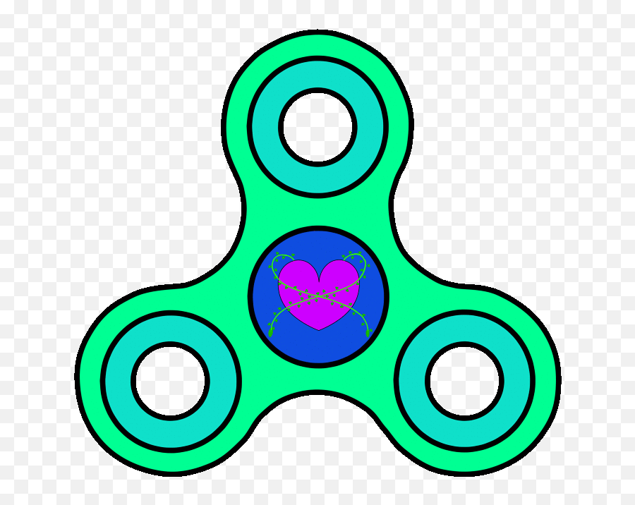 Moonheart Fidget Spinner - Circle Emoji,Emoji Fidget Spinners
