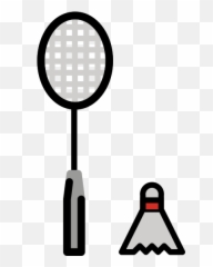 Badminton Racquet And Shuttlecock - Emoji Meanings Clip Art,Tennis Emoji