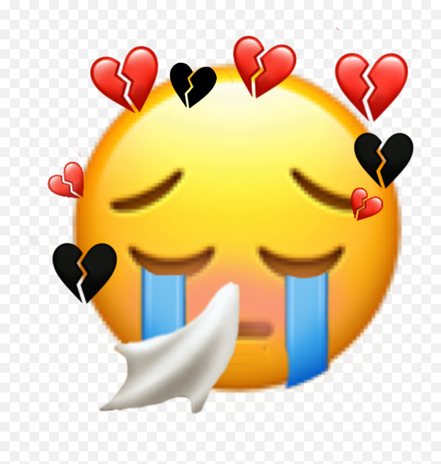 Emoji Saddays Rejected Tissue Sad - Smiley,Tissue Emoji