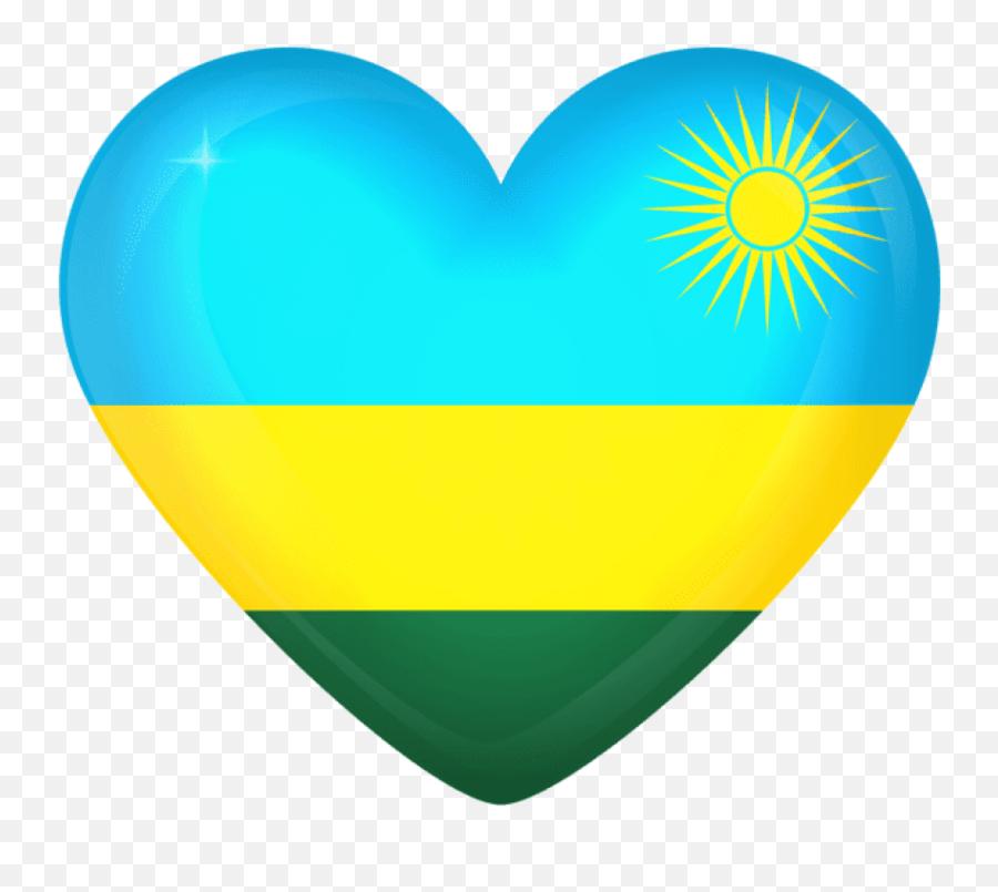Rwanda Large Heart Flag - Rwanda Flag Emoji,Danish Flag Emoji