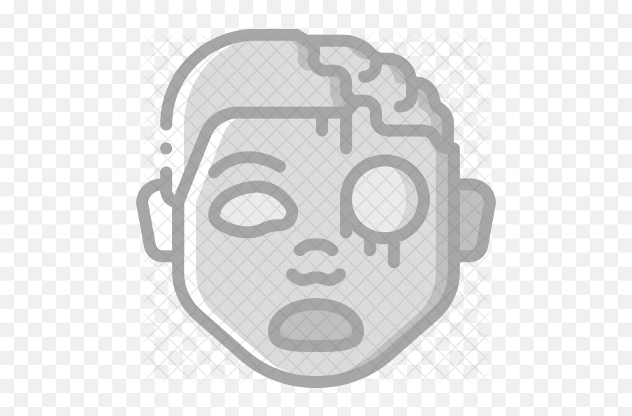 Zombie Emoji Icon - Outline Of A Zombie,Zombie Emoji