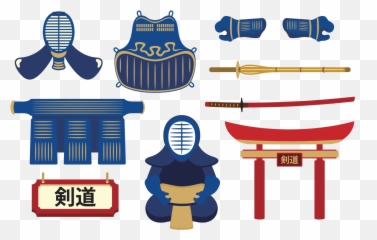 Kendo Equipment Vector Set - Download Free Vectors Clipart Emoji