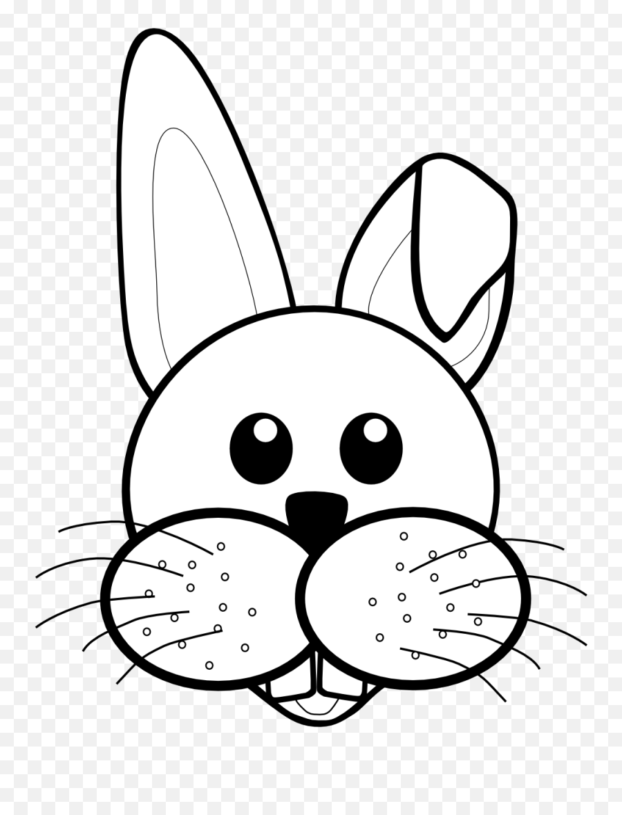 Faces Clipart Bunny Faces Bunny Transparent Free For - Easter Bunny Black And White Clipart Emoji,Easter Bunny Emoticon Free