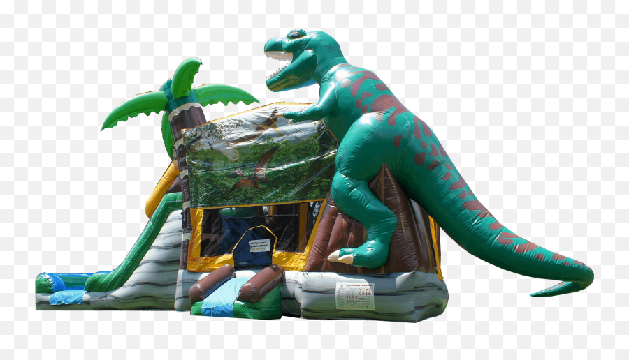 Jurassic Dinosaur Combo Bounce House - The Big Bounce Theory Inflatables Dinosaur Emoji,Dinosaur Emoji