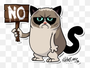 Library Of Angry Cat Banner Transparent Stock Png Files - Grumpy Clip Art Emoji