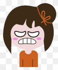 Girl Emotional Sticker - Emoticon Discover Hair Design Emoji