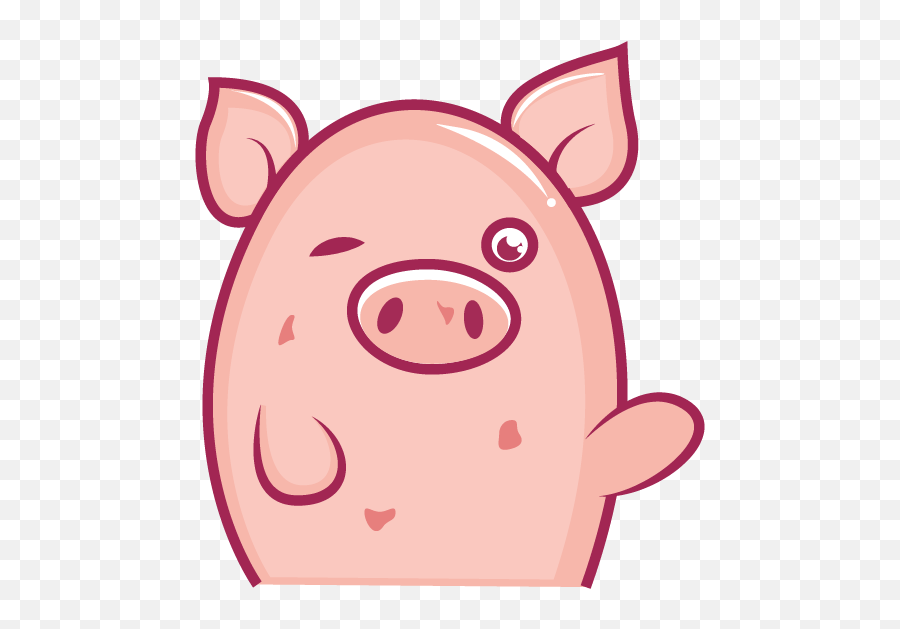 Cute Pig Png - Cute Pigs Sticker Png Emoji,Leaf Pig Emoji