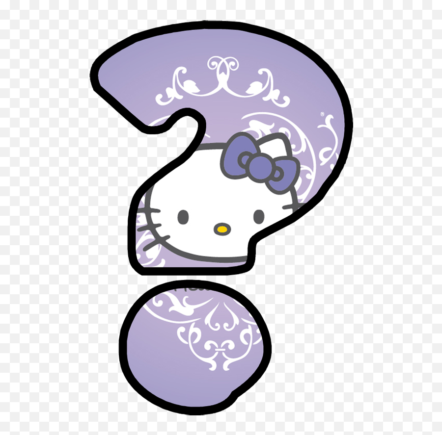 Zeichen - Hello Kitty Logo Emoji,Question Mark In A Box Emoji