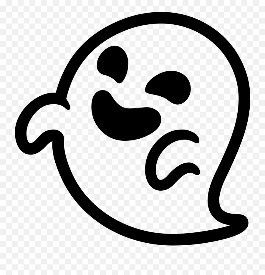 Emoji Clipart Ghost - Android Ghost Emoji Transparent,Ghost Emoji