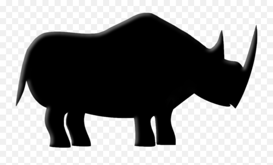 Black Rhino Clipart - Black Rhino Emoji,Rhino Emoji