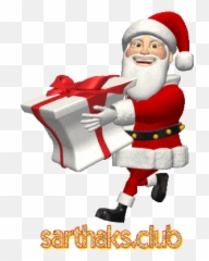 Julith Wishing You Happy New Year 2020 - Santa Giving Gift Emoji