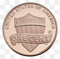 Us One Cent Rev - 1 Coin Png Emoji