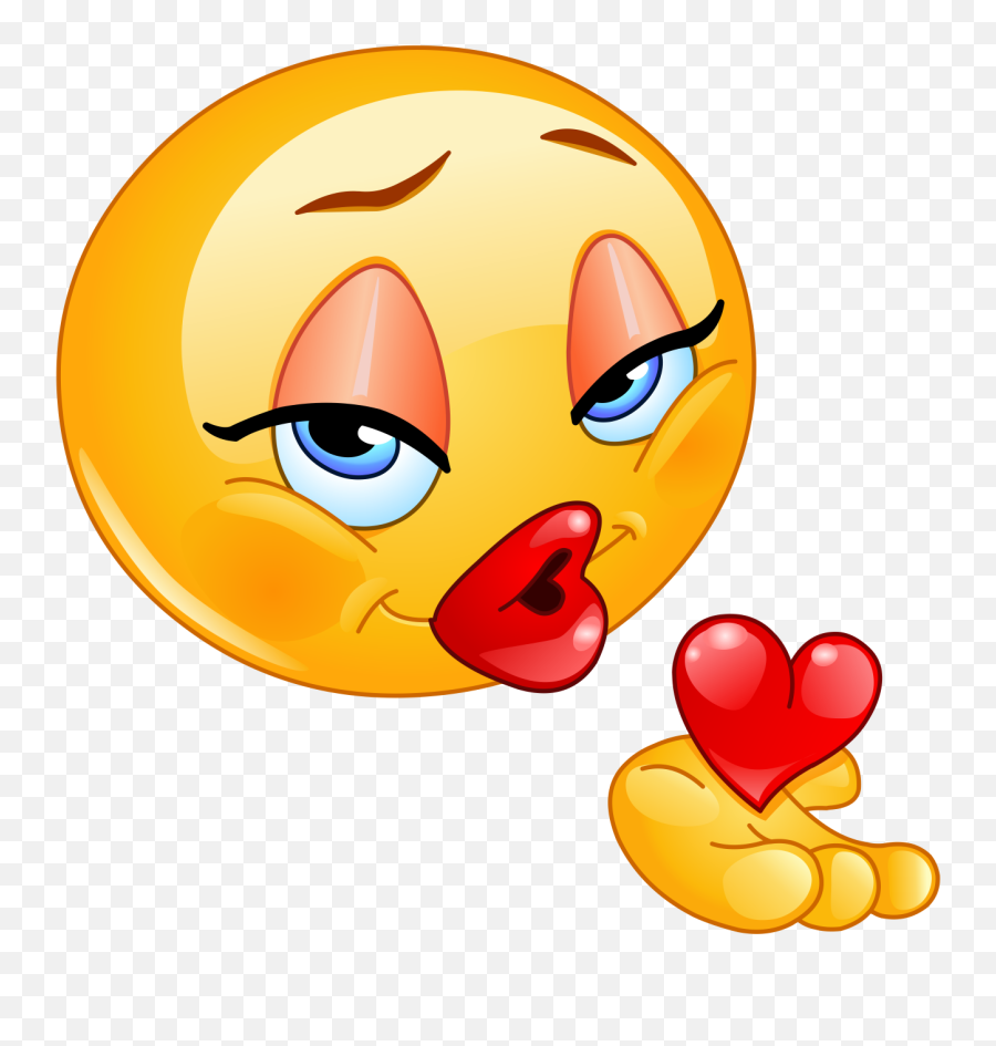 Heart In Hand Emoji Decal - Emoji Kisses,Emoji Hand Signs