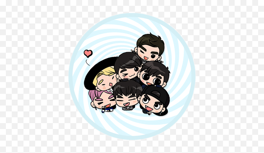 Got7 Gotoon Kpopfreetoedit - Cartoon Emoji,Pin And Boy Emoji