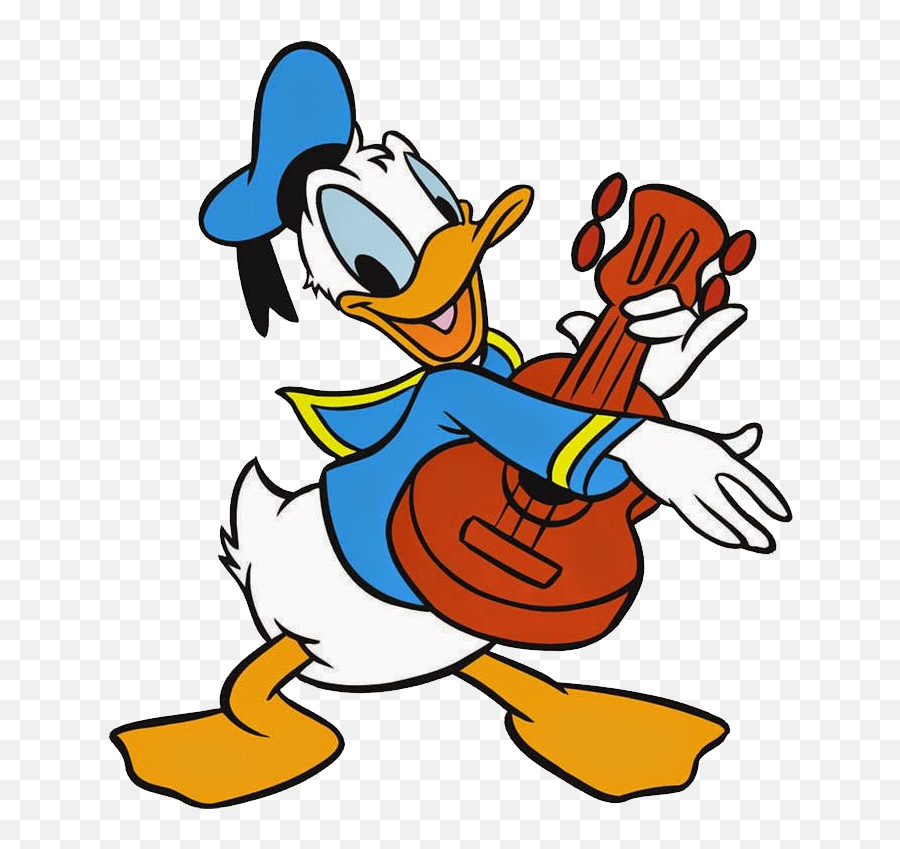 Donald Duck Png - Donald Duck With Guitar Emoji,Donald Duck Emoji
