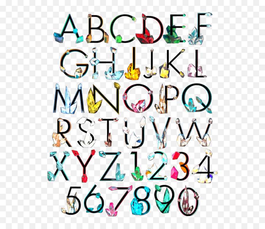 Alphabet Letters Abcs Font Diamond Gem - Clip Art Emoji,Emoji Alphabet Letters
