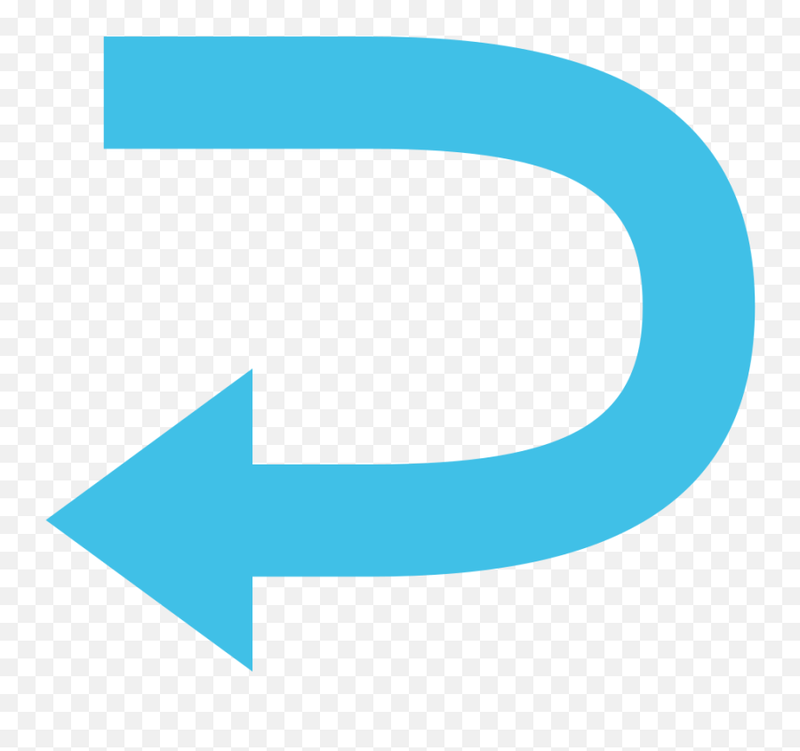 Emoji U21a9 - Seta De Retorno Png,Blue Arrow Emoji