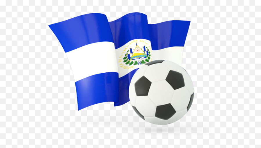 El Salvador Flag Waving Clipart - Football Ball With Zimbabwe Flag Emoji,Salvadorian Flag Emoji