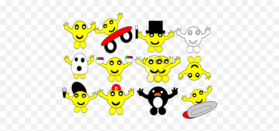 Standing Emoticons Selection - Emoticon Emoji,Emoticons