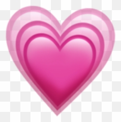 Download Hd Emoji Iphone Corazon Tumblr Sticker Alexa Png - Pink Love Heart Emoji,Corazon Emoji
