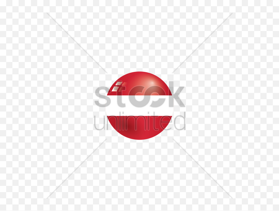 Austria Flag Badge Vector Image - Sphere Emoji,Flag Emoticon