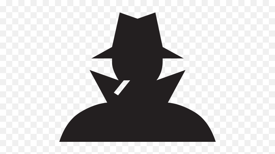 Sleuth Or Spy Emoji For Facebook Email Sms - Criminal Silhouette Png,Spy Emoji