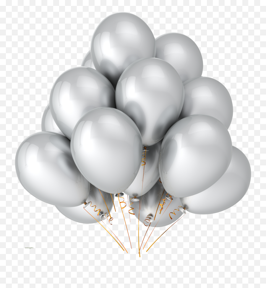 Yellow Balloons Png Image Free - Silver Balloons With Transparent Background Emoji,Wedding Anniversary Emoji