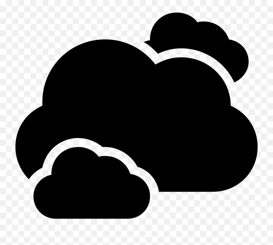 Condensation Clouds Clipart Black - Black Png Images Clouds Emoji,Storm Cloud Emoji