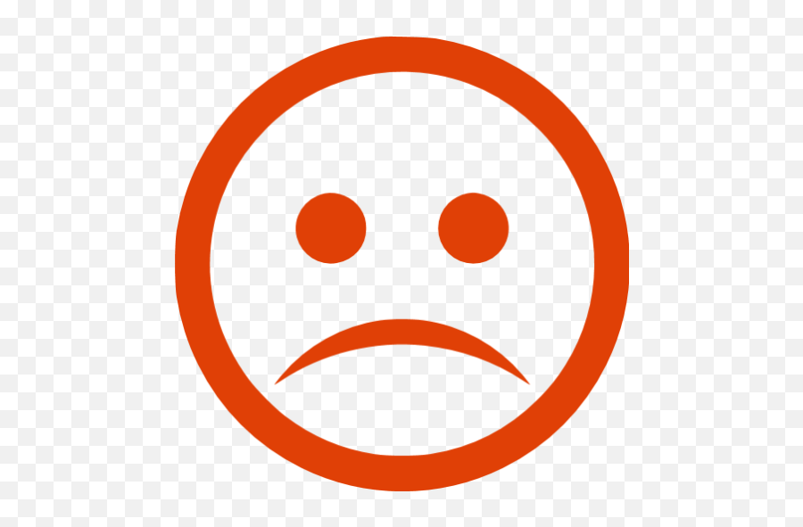 Smiley Icons Free At Getdrawings - Red Sad Face Png Emoji,Delicious Emoji