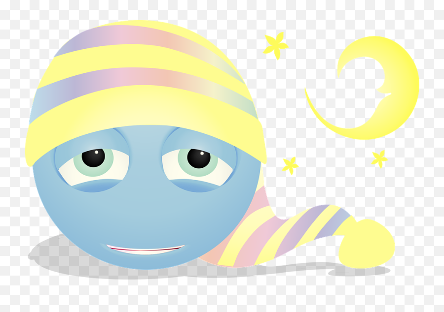 Graphique Sleepy Smiley Fatigué - Fatigué Somnolent Bailler Dessin Emoji,Lit Emoji