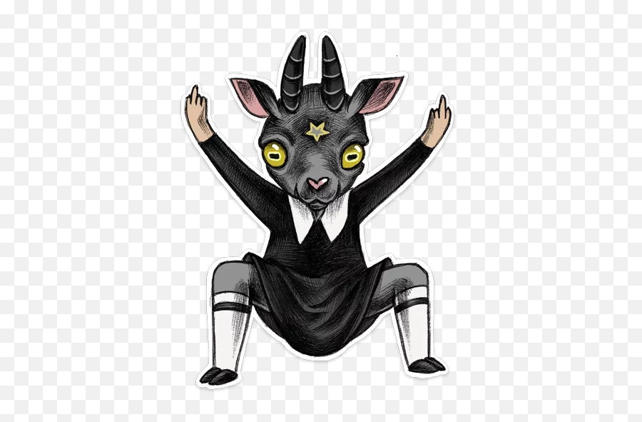 Telegram Sticker Emoji,Baphomet Emoji