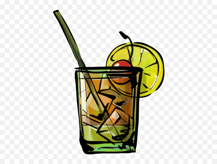 Whiskey Sour Cocktail - Clipart Of Whiskey Drink Emoji,Cocktail Sunrise Emoji