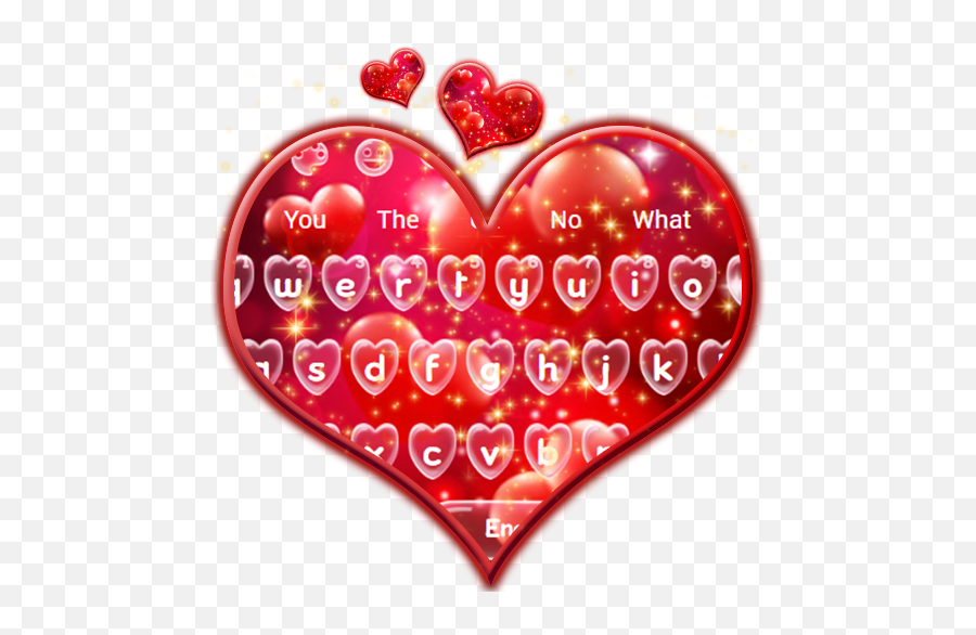 Amazoncom Red Love Heart Keyboard Theme Appstore For Android - Heart Emoji,Android Heart Emoji