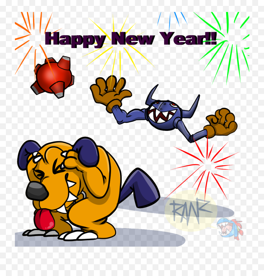 Happy New Year Thereu0027s Not A Lot Of Art Of These Guys - Cartoon Emoji,New Year Emoticons