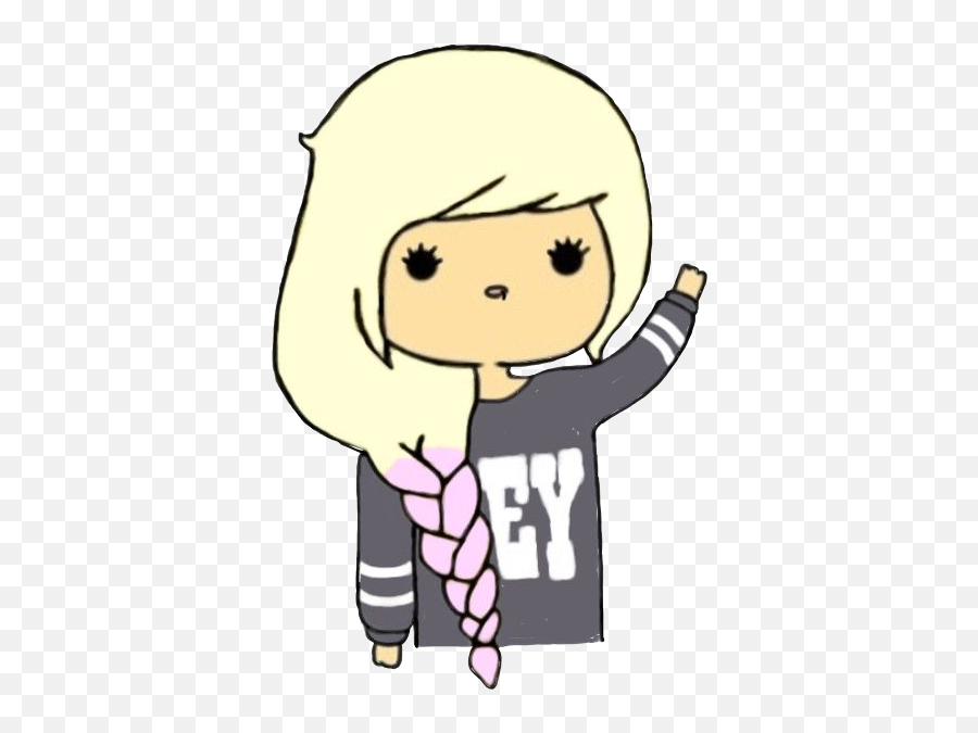Hey Girl Blonde Freetoedit - Cute Drawings For Kids Girl Emoji,Hey Girl Emoji
