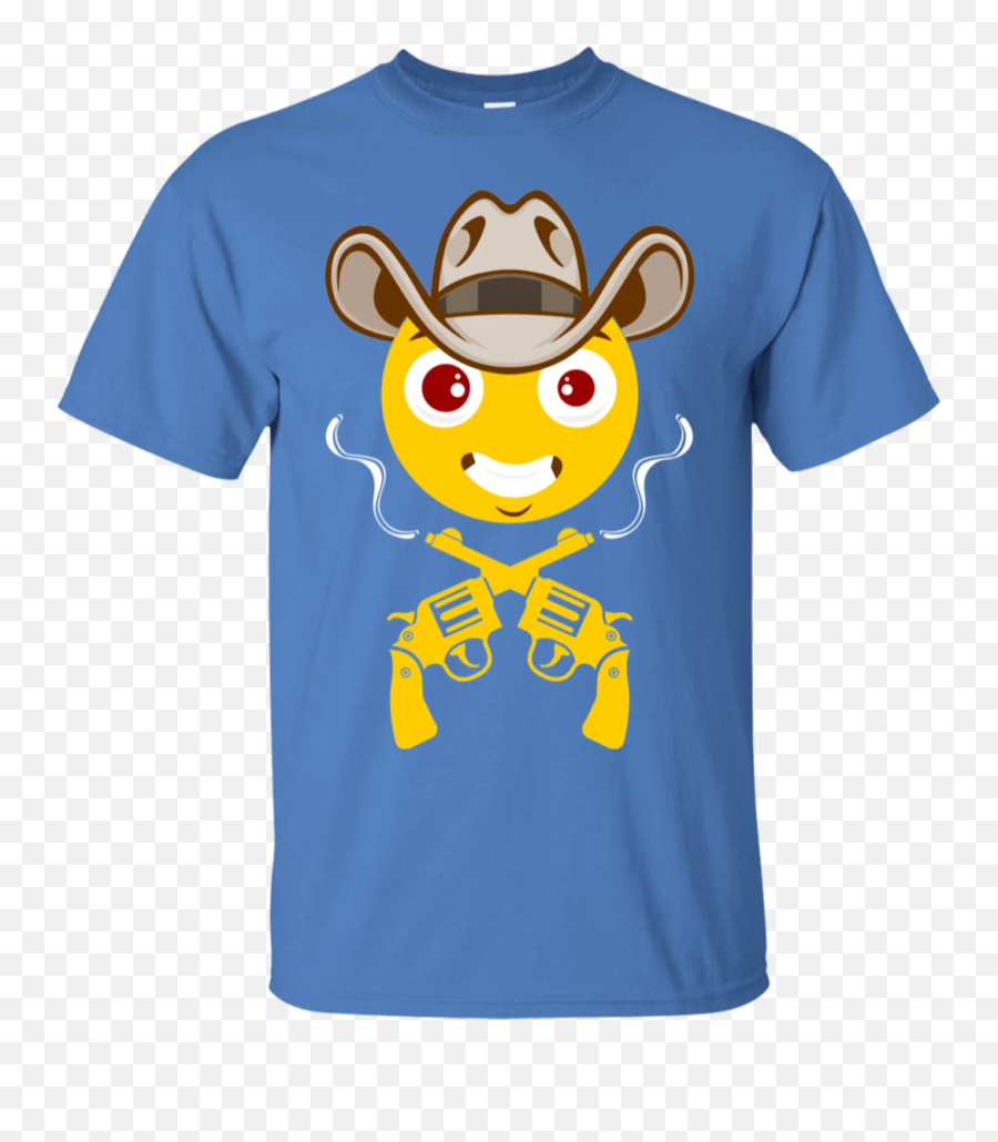 Cowboy Hat Emoji Tshirt Smiley Happy Face Cartoon Horse - Rude Dog T Shirts,Cowboy Emojis