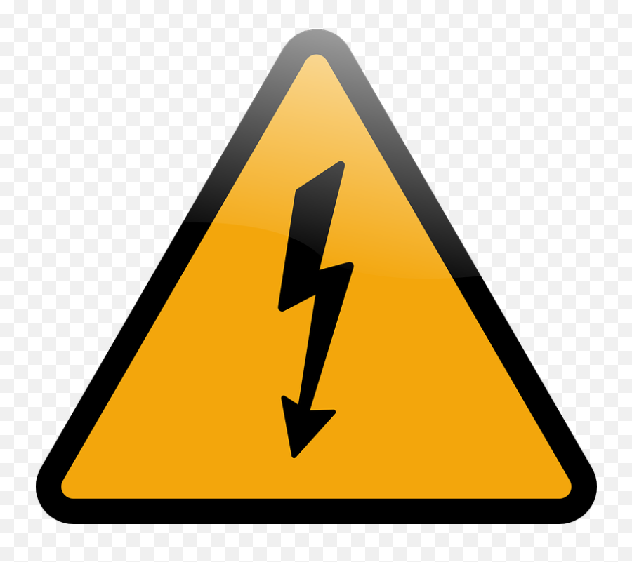 Free Lightning Thunder Vectors - Electricity Caution Emoji,Warning Emoji