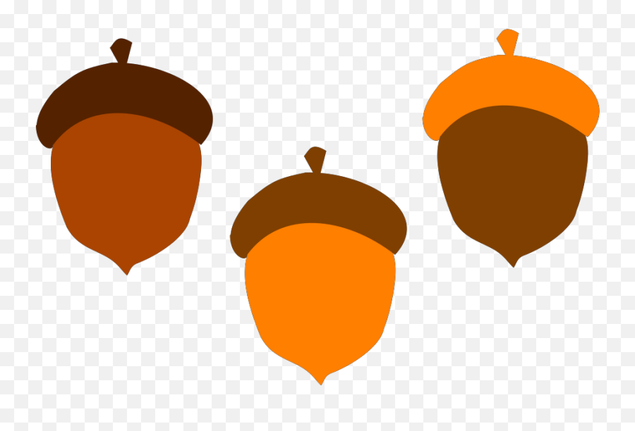 Eikel Brown Val Voedsel Boom Orange Eekhoorn - Clip Clipart Cute Acorn Emoji,Fallen Leaf Emoji