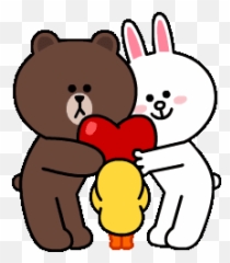 Brown Conys Big Love Stickers - Gif Love Sticker Line Emoji,Fangirl Emoji
