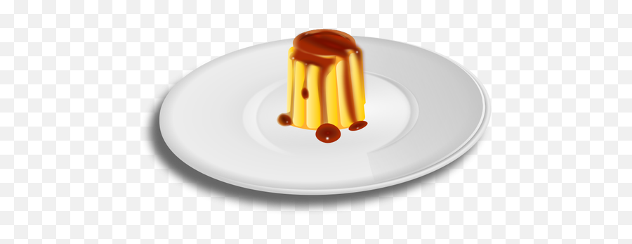 Vector Clip Art Of Creme Caramel - Creme Caramel Clipart Emoji,Chocolate Pudding Emoji