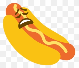 Hotdogweary - Clip Art Emoji,Weary Emoji