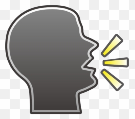 Emoji Silhouette And Speech Bubble - Speaking Head Emoji,Speech Bubble Emoji