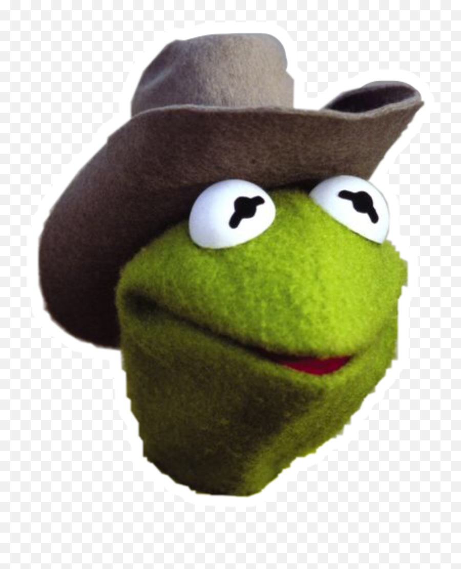 Kermit Meme Kermit Lol Sticker Overlay - Cowboy Kermit Sticker Emoji,Angry Cowboy Emoji